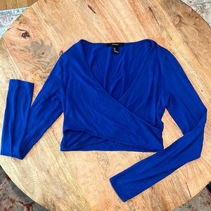 Royal Blue Crop Top